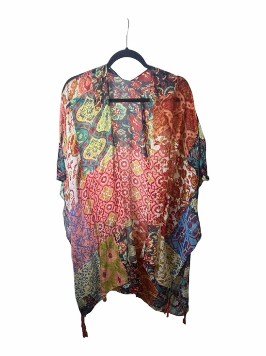 Other - Multi-Color Patchwork Kimono Cardigan - Lightweight Boho Cover-Up. One size.